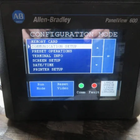 Allen Bradley 2711-T6C8L1 Ser B Rev F FRN 4.46 PanelView 600 HMI Touchscreen PLC