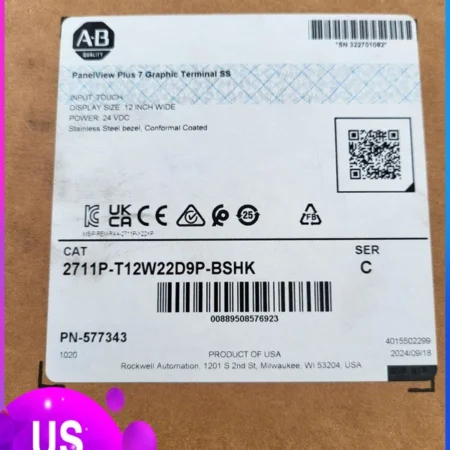 BRAND NEW Allen-Bradley 2711P-T12W22D9P-BSHK PanelView Plus 7 Color Touch 12''