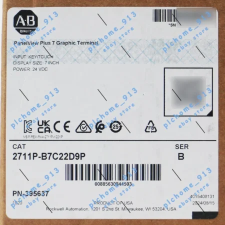 New Allen Bradley 2711P-B7C22D9P PanelView Plus 7 Graphic Terminal KeyTouch