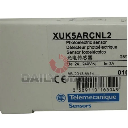 New Schneider XUK5ARCNL2 Photoelectric Sensor Switch Diffuse NO/NC Relay 1.5m