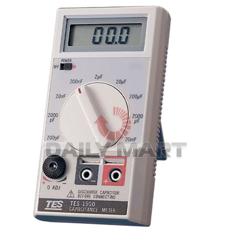 TES1500 Digital Capacitance Tester Meter up to 20mF 20000uF NEW 2 s l800 9901