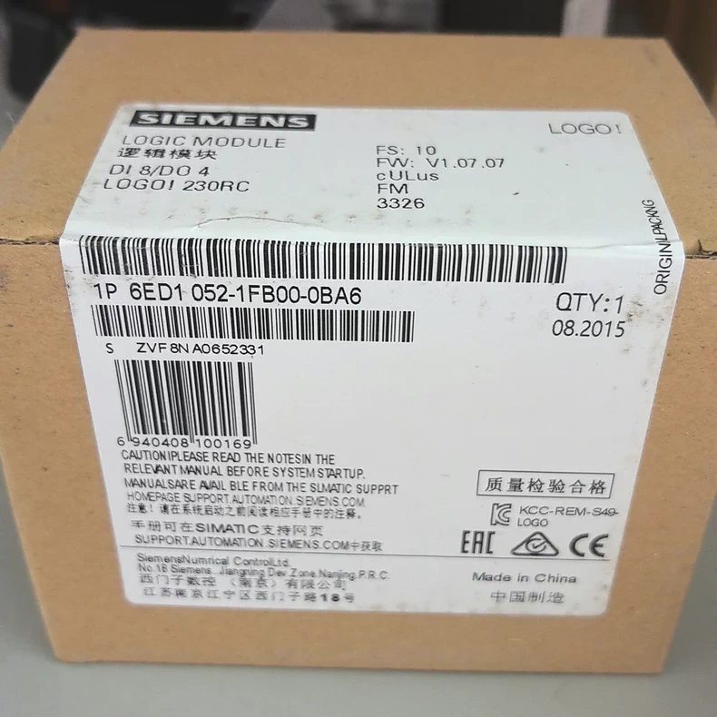 SIEMENS Logic Module 6ED1052-1FB00-0BA6