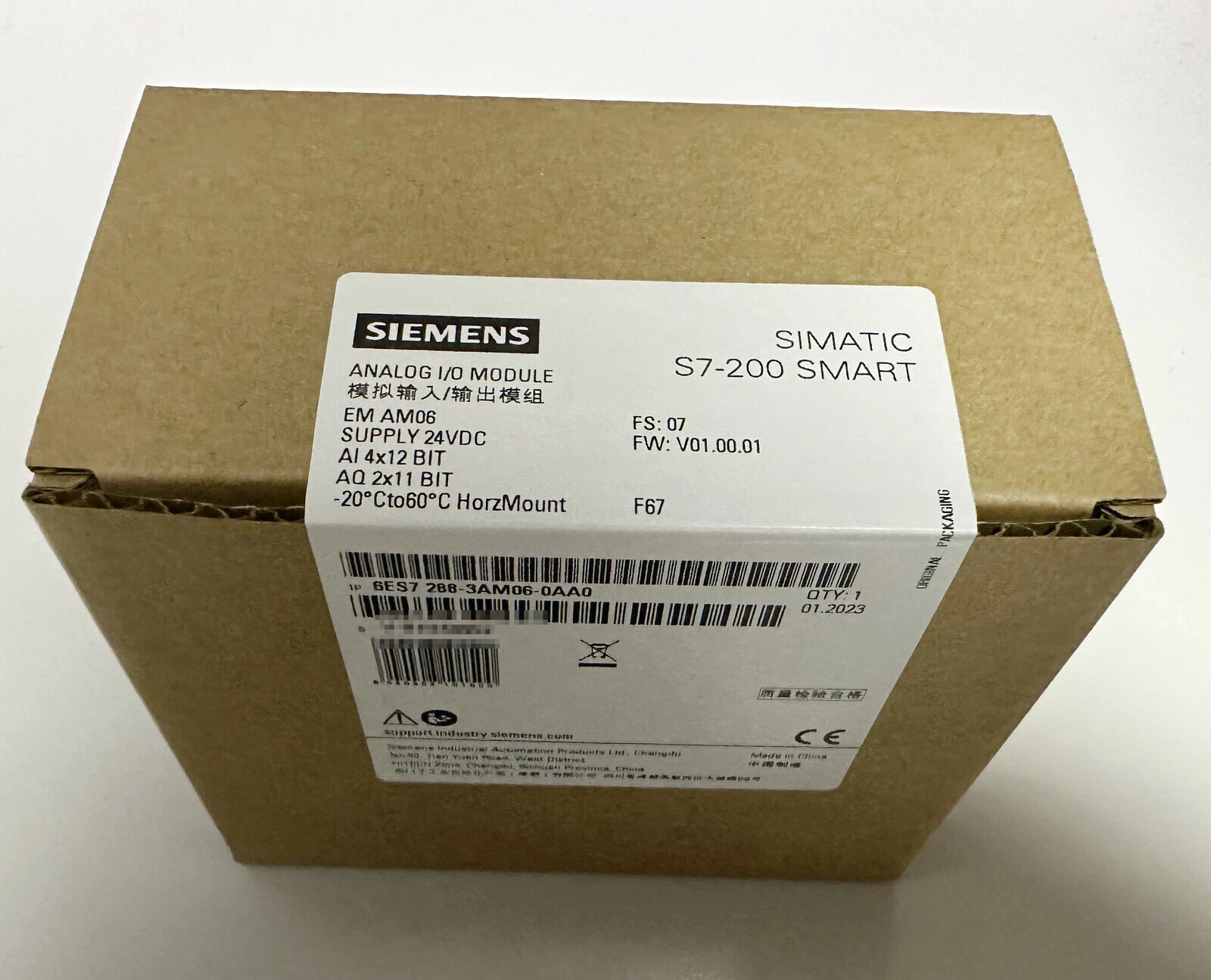 SIEMENS Analog Input Output Module 6ES7288-3AM06-0AA0