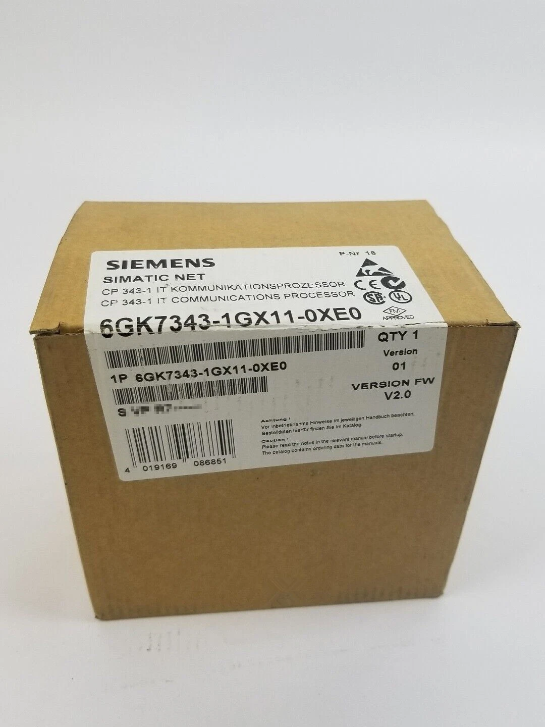 SIEMENS 6GK7343-1GX11-0XE0 Communication Processor
