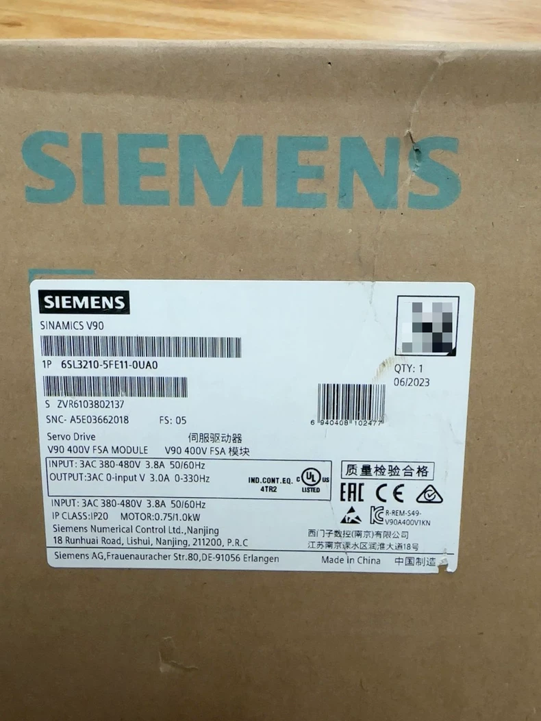 SIEMENS Inverter 6SL3210-5FE11-0UA0