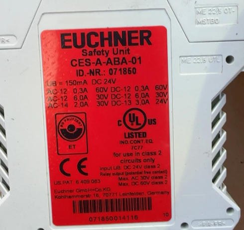 EUCHNER Enstner relay CES-A-ABA-01 071850