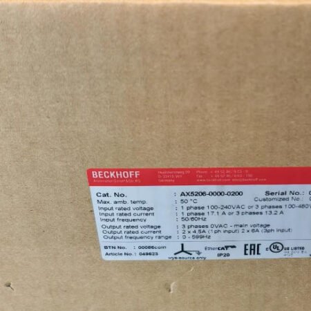 BECKHOFF AX5206-0000-0200 Servo Driver