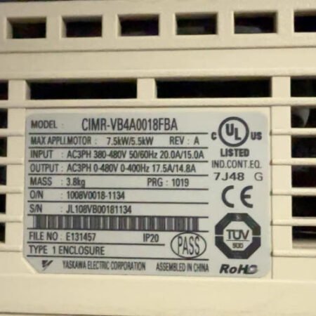 Yaskawa Inverter CIMR-VB4A0018FBA