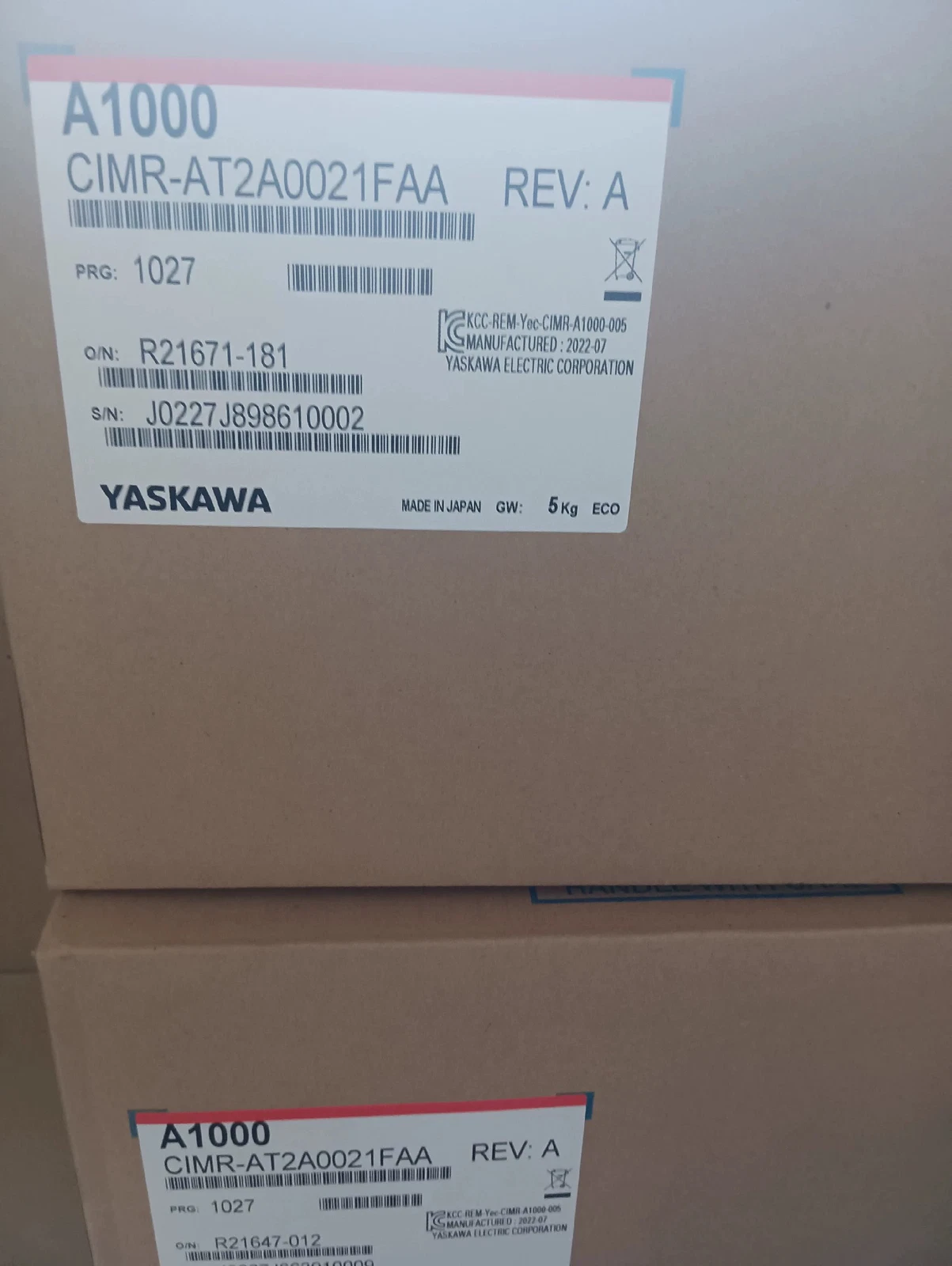 Yaskawa frequency converter CIMR-AT2A0021FAA