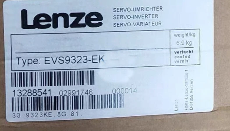 Lenze Inverter EVS9323-EK 1 Lenze Inverter EVS9323-EK