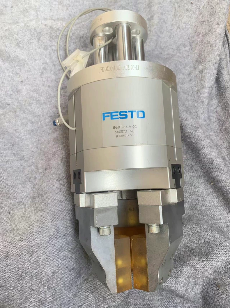 Festo HGDT-63-A-G2 three-point pneumatic gripper