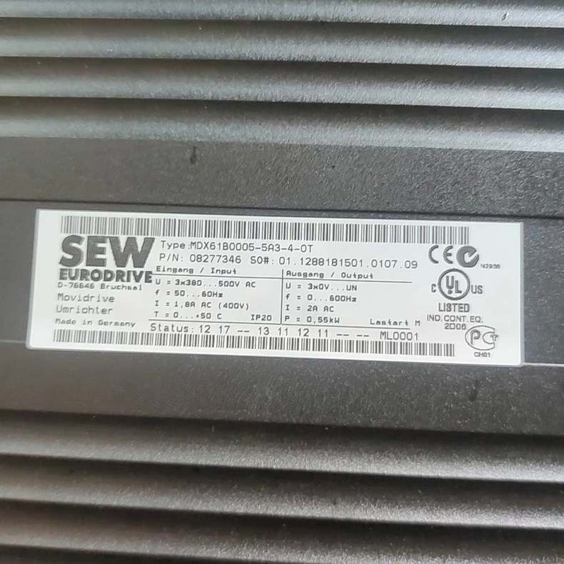 SEW Inverter Movidrive MDX61B0005-5A3-4-0T