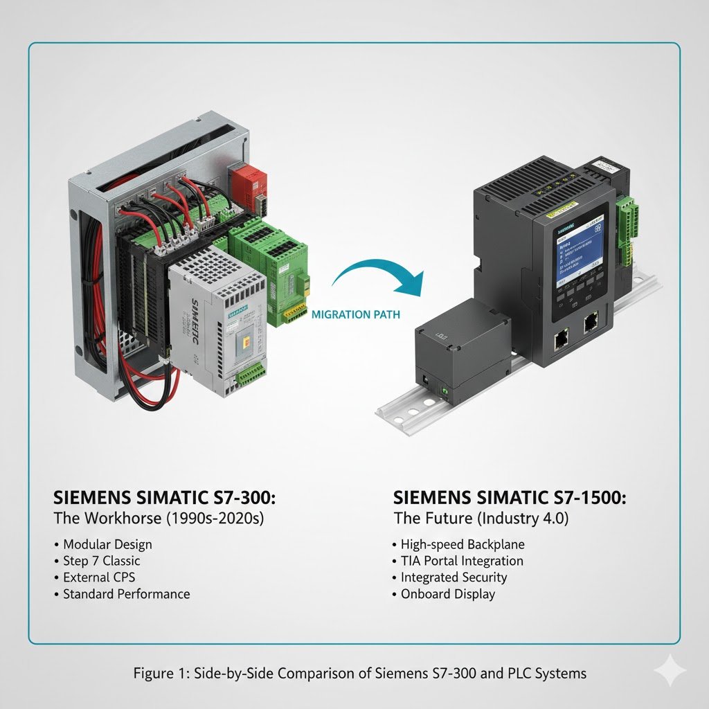Siemens S7-300 vs S7-1500