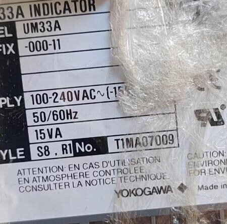 Yokogawa Programmable Controller UM33A-000-11
