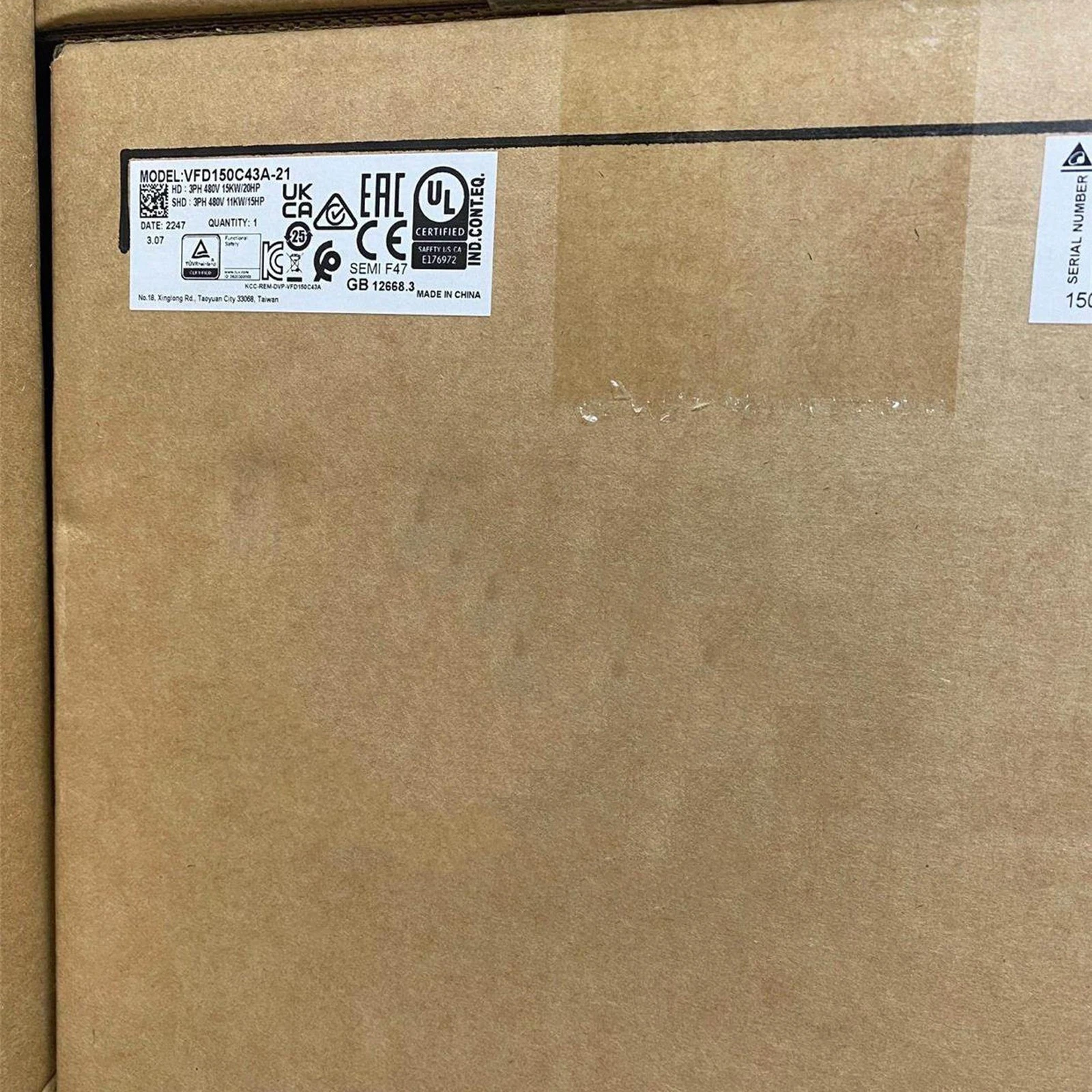 Delta VFD150C43A-21 VFD Inverter Frequency converter