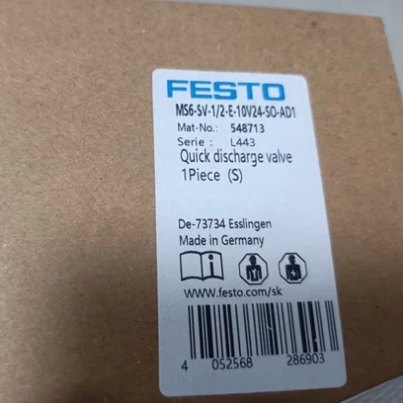 FESTO filter MS6-SV-1/2-E-10V24-SO-AD1 548713 FedEx/DHL