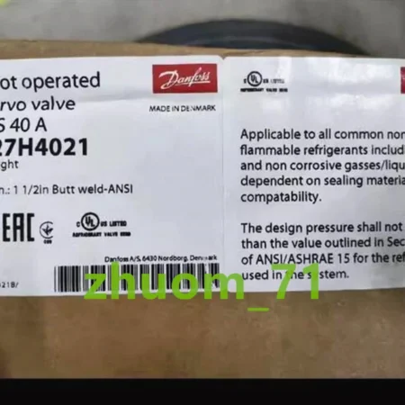 Danfoss solenoid valve servo main valve ICS 40 A 027H4021 (UPS or FedEx)