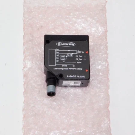 New Banner LE250DQ 94200 L-GAGE LE250 Laser Displacement Sensor FNFP 100-400mm