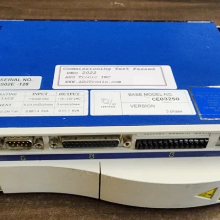 KOLLMORGEN Servo Drive CE03250, Rebuilt and Tested by ABG Tronic inc Warranty