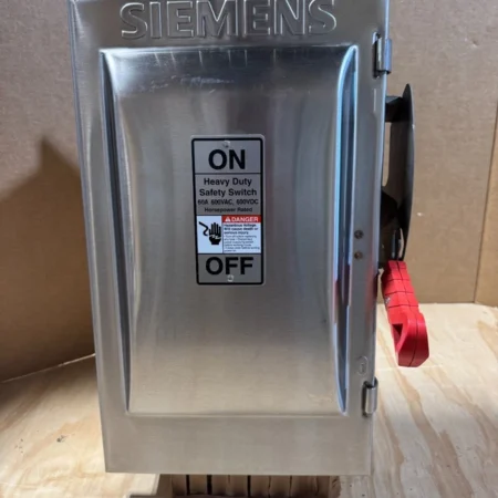 SIEMENS HF362S STAINLESS FUSIBLE HEAVY DUTY SAFETY DISCONNECT SWITCH 60A 600V