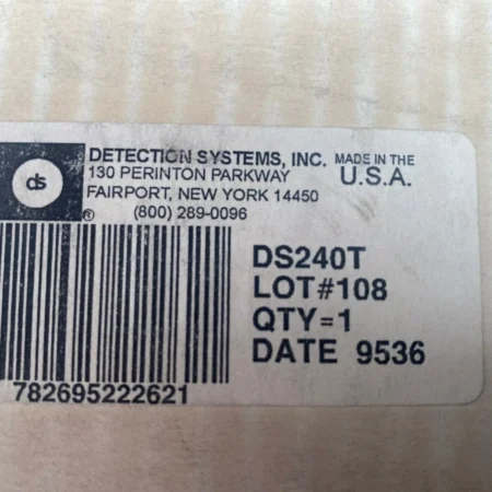 Detection Systems Beam Detector Transmitter/Receiver DS240T/DS240R Brand New!