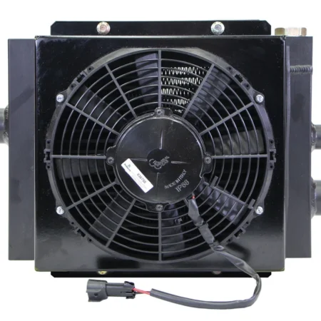 Mobile Hydraulic Oil Cooler Fan & Shroud Model DC-12 (12 Volt w/ OC-62) With