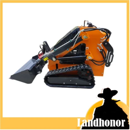 24HP Compact Track Mini Skid Steer Loader Guided Drive New Hydraulic Landhero