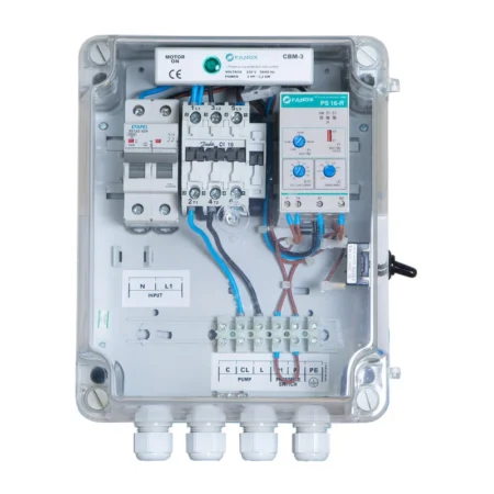 Single-phase Pump Protection Panel WITHOUT Level Sensor for 2-3 HP/230V Pumps