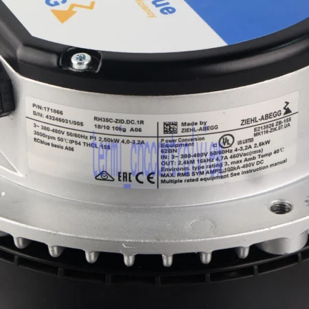 NEW ZIEHL-ABEGG RH35C-ZlD.DC.1R High temperature fan