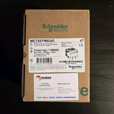 METSEPM8243 Power quality meter, PowerLogic PM8000, Standard, transducer, 512 MB