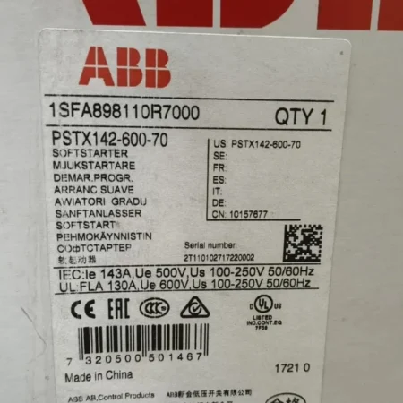 Brand New ABB PSTX142-600-70 1SFA898110R7000 Soft Starter Fast delivery