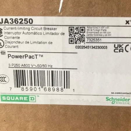 *New Factory Sealed SQUARE D PowerPact JJA36250 250A CIRCUIT BREAKER SCHNEIDER