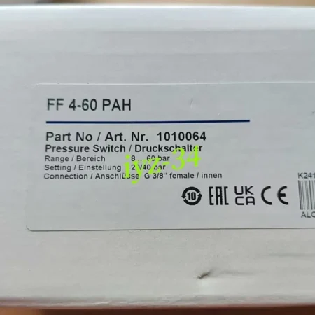 TIVAL FF4-60PAH pressure switch