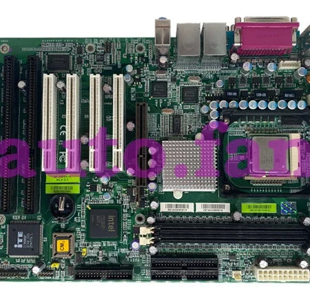 M-845EG REV: 3.2 motherboard 3 ISA slots with CPU fan graphics card amk@106