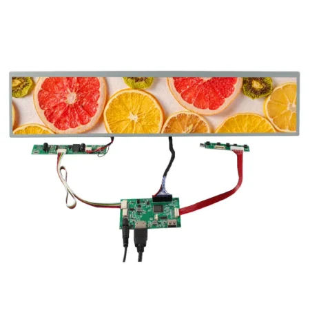 19" 1920X360 DV190FBM-NB0 IPS Wide Bar LCD Screen & HD USB LVDS Control Board
