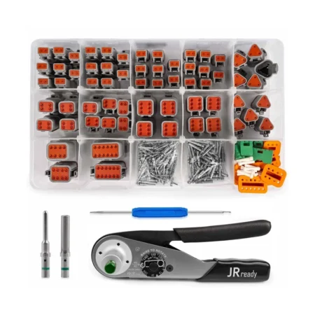 JRready ST6146 Deutsch Connector Kit with Crimper, DT 2 Pin Connector, 3 4 6 ...