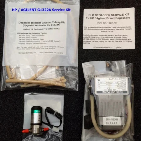 Degasser Vacuum Pump, Tubing, Valve Kit; Agilent HP;; G1322-60000 & G1322-60003