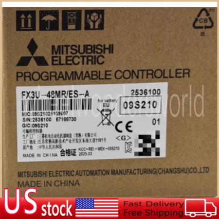 Mitsubish FX3U-48MR/ES-A New PLC Module FX3U-48MR/ES-A Fast Shipping