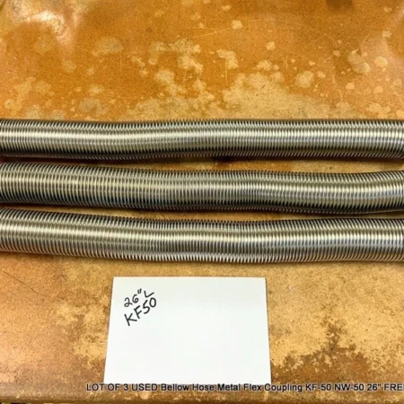 LOT OF 3 USED Bellow Hose Metal Flex Coupling KF-50 NW-50 26" FREE SHIPPING