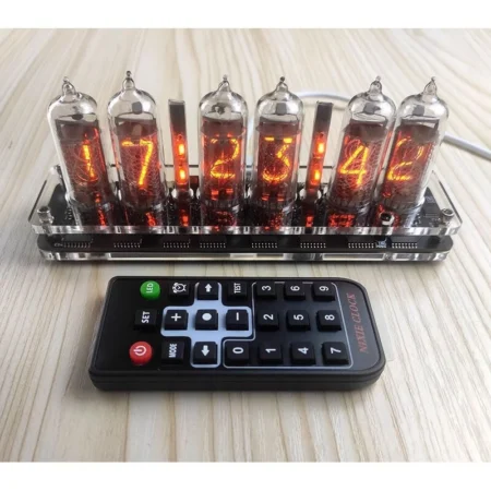 6-bit IN-14 Nixie tube clock base with 6PCS IN-14 glow tubes DIY electronic