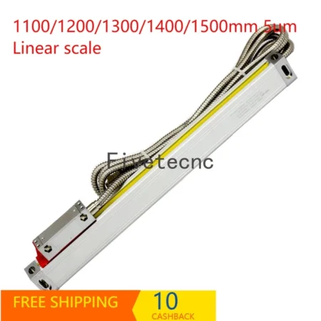 5um Linear Scale 1200 1300 1500mm Encoder Fit for Digital Readout DRO Display