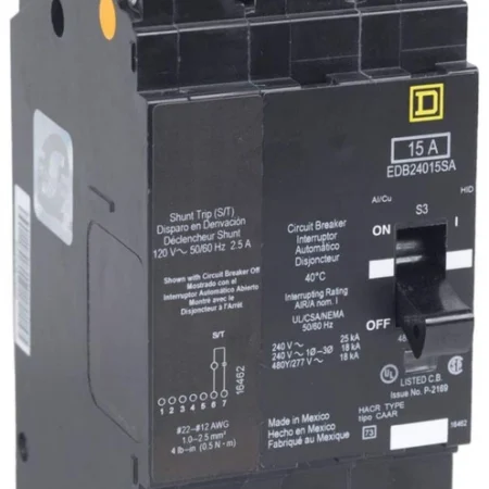 EDB24020SA - Schneider Electric (Square D) 2-Pole 20 A 480Y/277 V AC Bolt-On Cir