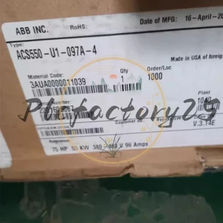 Brand New ACS550-U1-097A-4 Frequency converter Fast Shipping FedEx or UPS