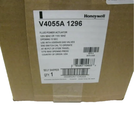 Honeywell V4055A1296 Fluid Power Gas Valve Actuator new Free shipping