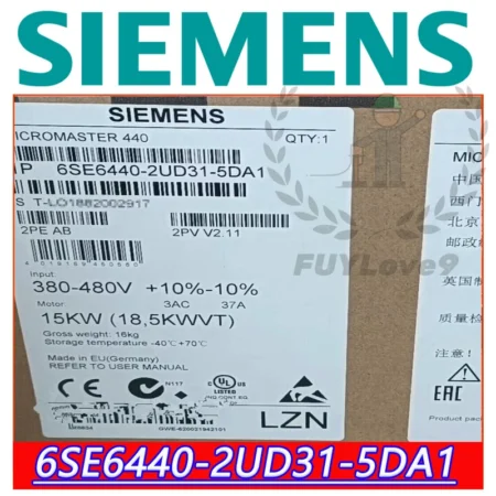 high quality Siemens 6SE6440-2UD31-5DA1 6SE6 440-2UD31-5DA1 Brand New, inverter