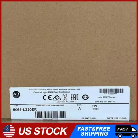 Allen Bredley 5069-L320ER /A CompactLogix 2MB Enet Controller AB 5069L320ER PLC