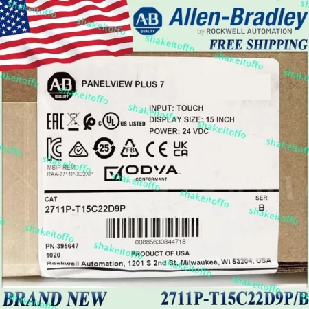AB 2711P-T15C22D9P/B PanelView Plus 7 New Surplus Sealed 2711PT15C22D9P serB US