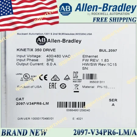 AB 2097-V34PR6-LM/A Brand New Sealed Kinetex350 Servo Driver 2097 V34PR6 LM serA