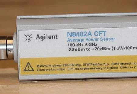 Agilent Keysight N8482A-CFT Average Power Sensor 100kHz-6GHz -30 to +20dBm GOOD