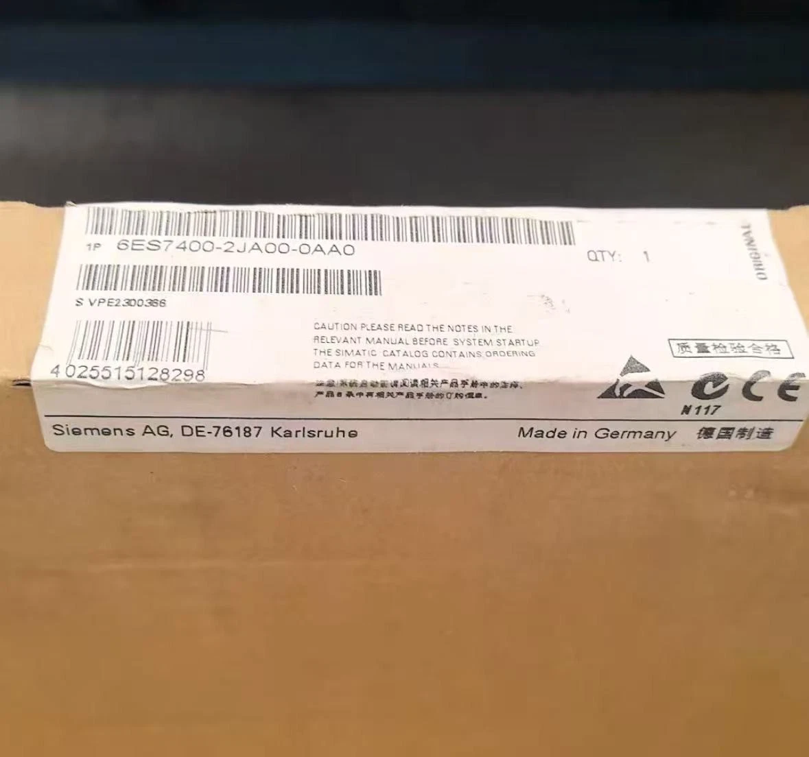 SIEMENS PLC Module 6ES7400-2JA10-0AA0 1 6ES7400-2JA10-0AA0